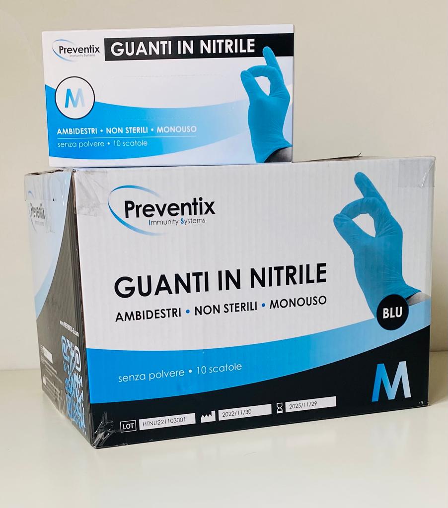 Guanti Nitrile - 1.000 guanti - 10 Scatole da 100 Unità